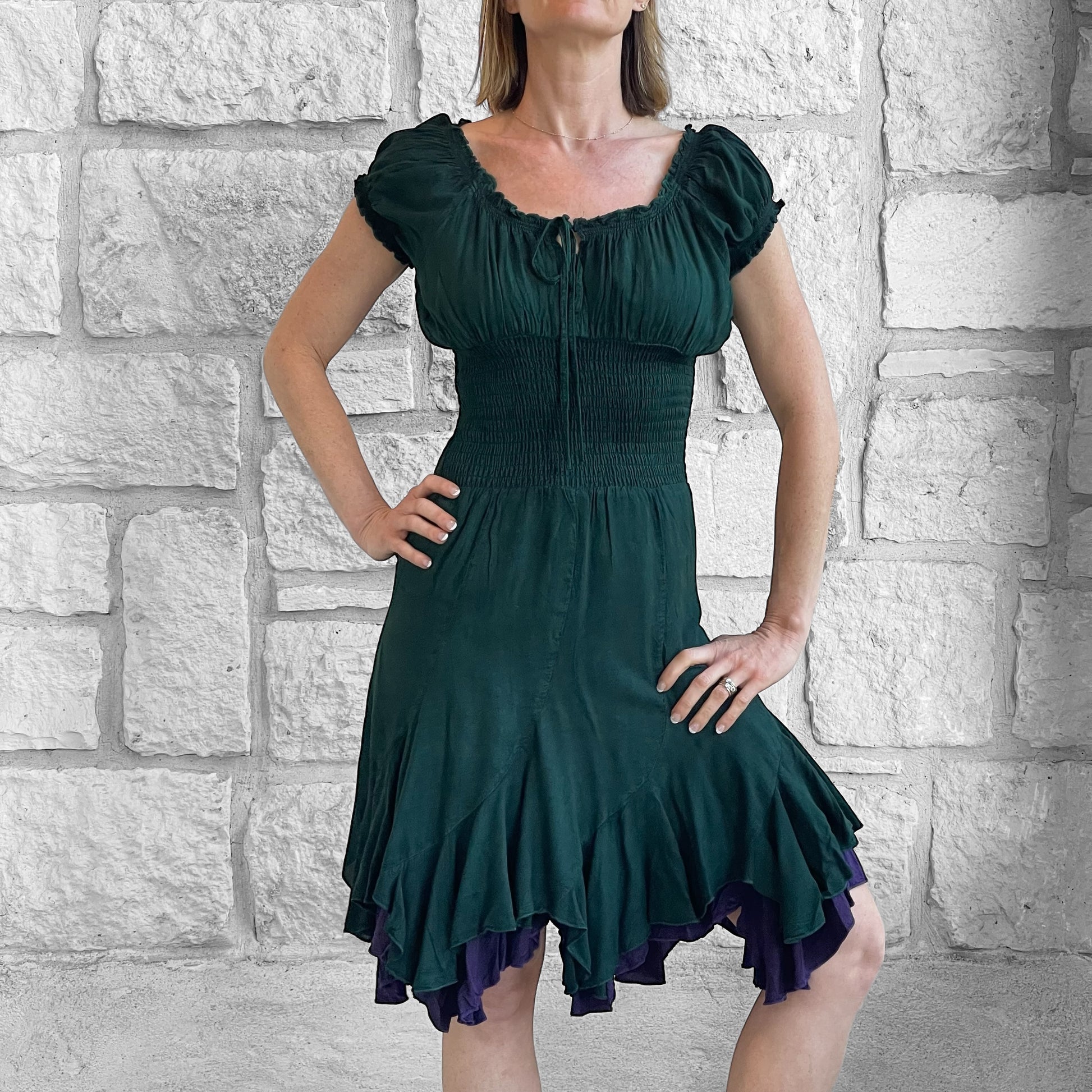 Willow Rayon Dress - Green Willow Rayon Dress - Green