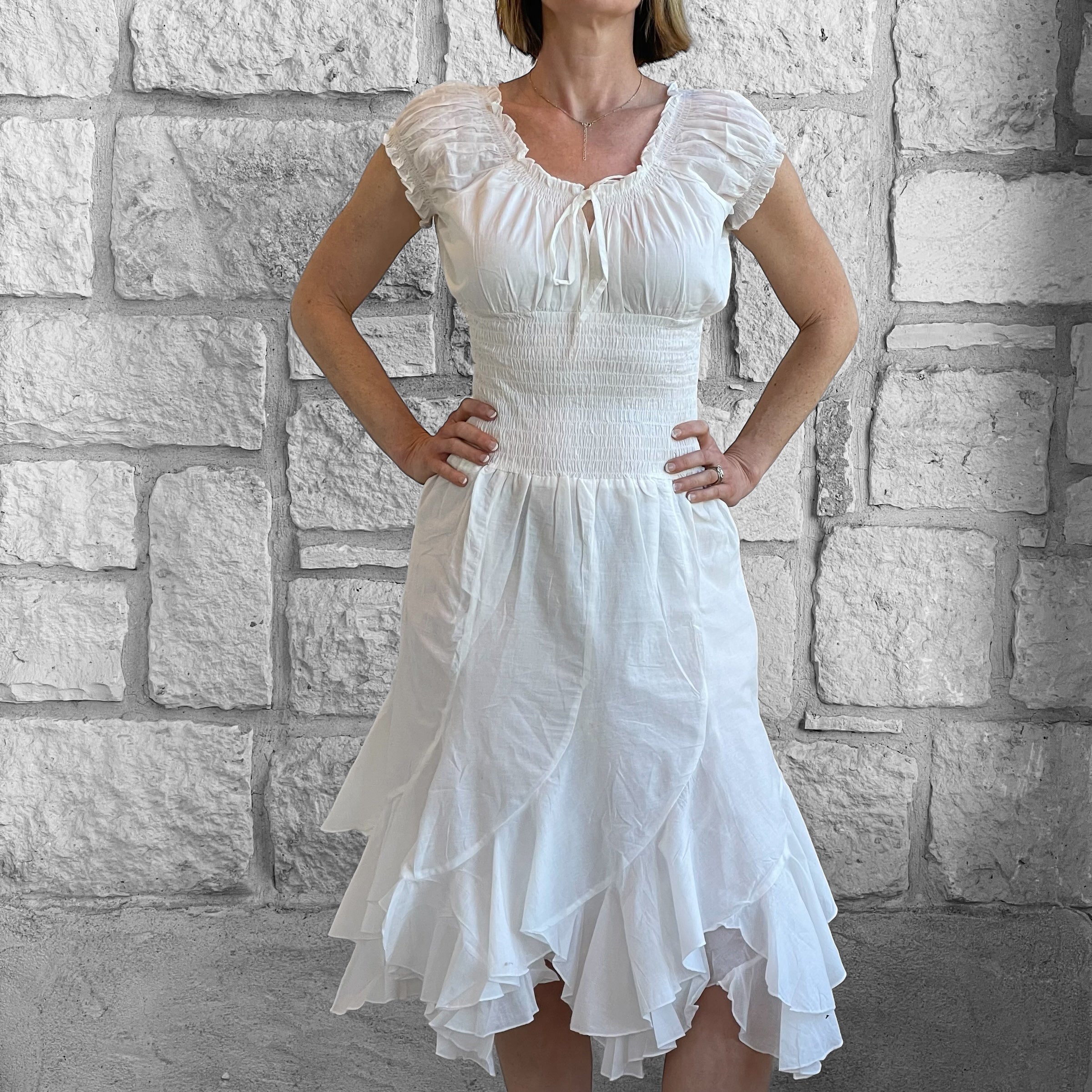 Willow Dress - White – Zootzu Garb