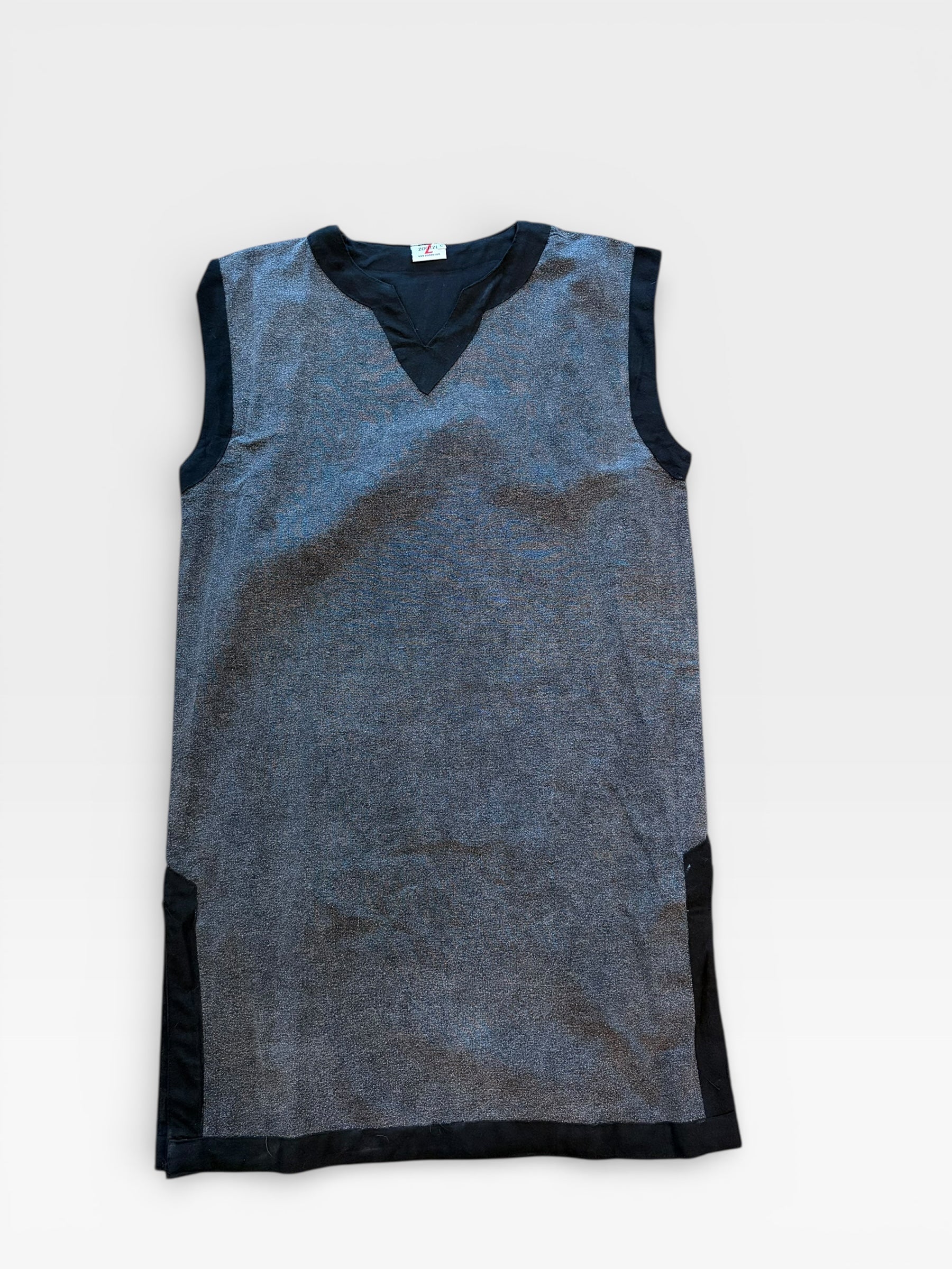 Viking Tunic Sleeveless - Stone Black