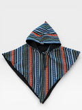Hooded Cowl- Blue/Green/Red