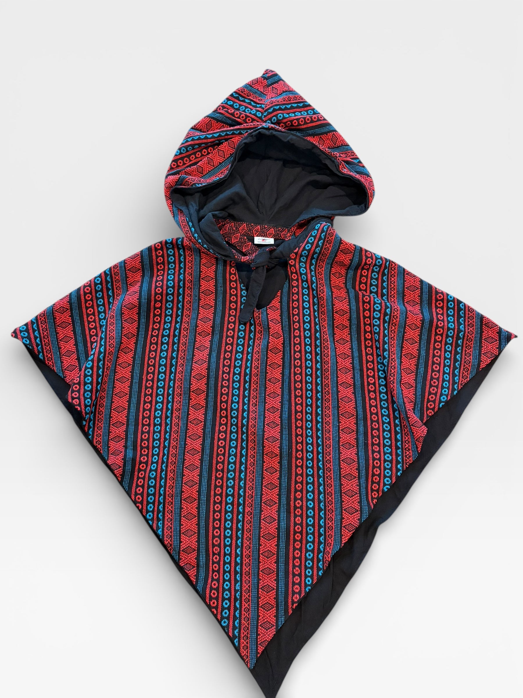 Hooded Cowl - Blk/Blue/Red
