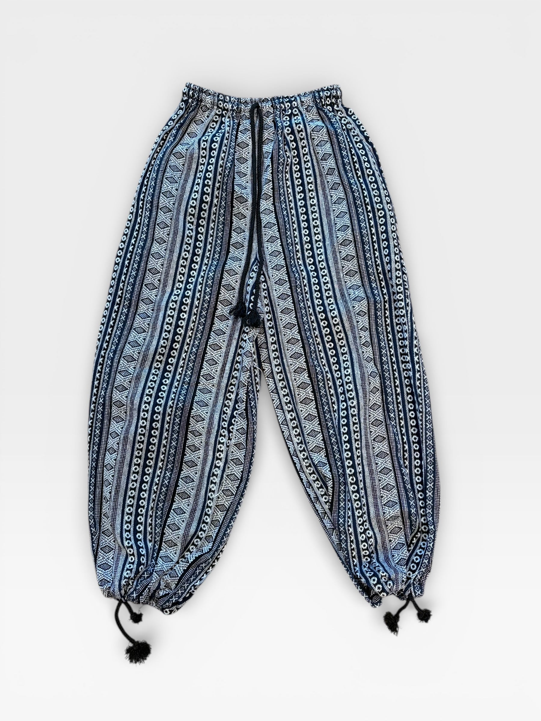 Baggy Pants -  Blue/White