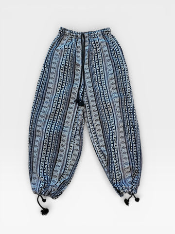 Baggy Pants -  Blue/White