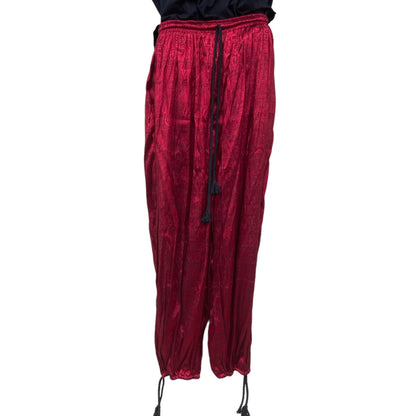 Baggy Pants - Silk Red