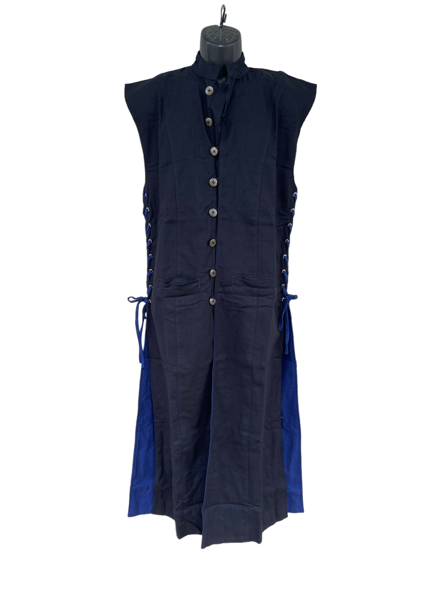Medieval Duster - Black/Blue