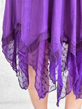 'Folly' Lace Skirt - Purple
