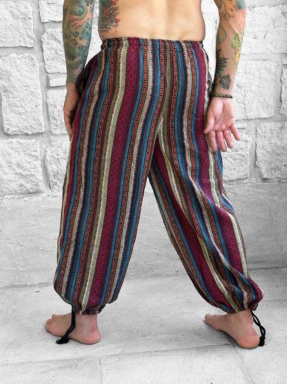 Baggy Pants - Multicolored Earth