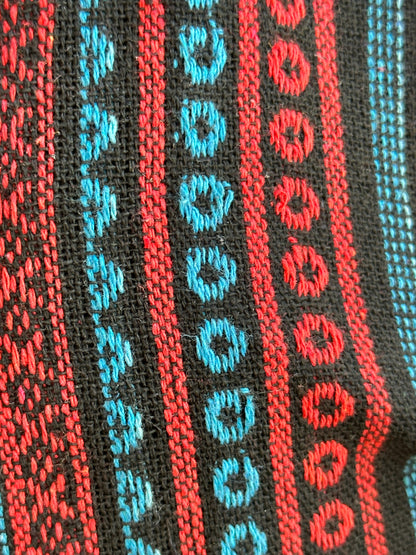 Monk Bag - Black/Blue/Red