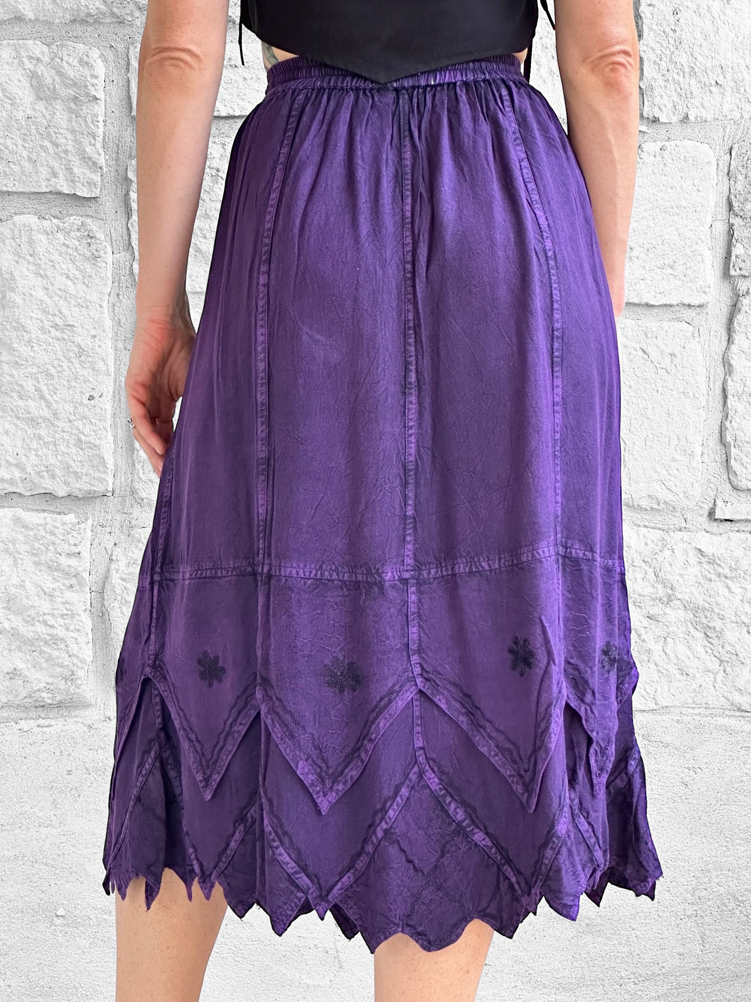 Snowflake Skirt - Stone Dark Purple