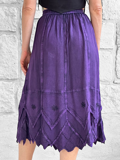 Snowflake Skirt - Stone Dark Purple