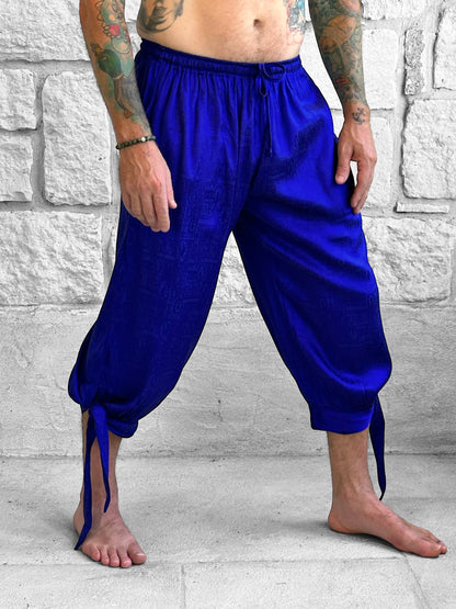 Buccaneer Pants Silk - Dark Blue