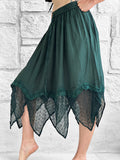 'Folly' Lace Skirt - Green