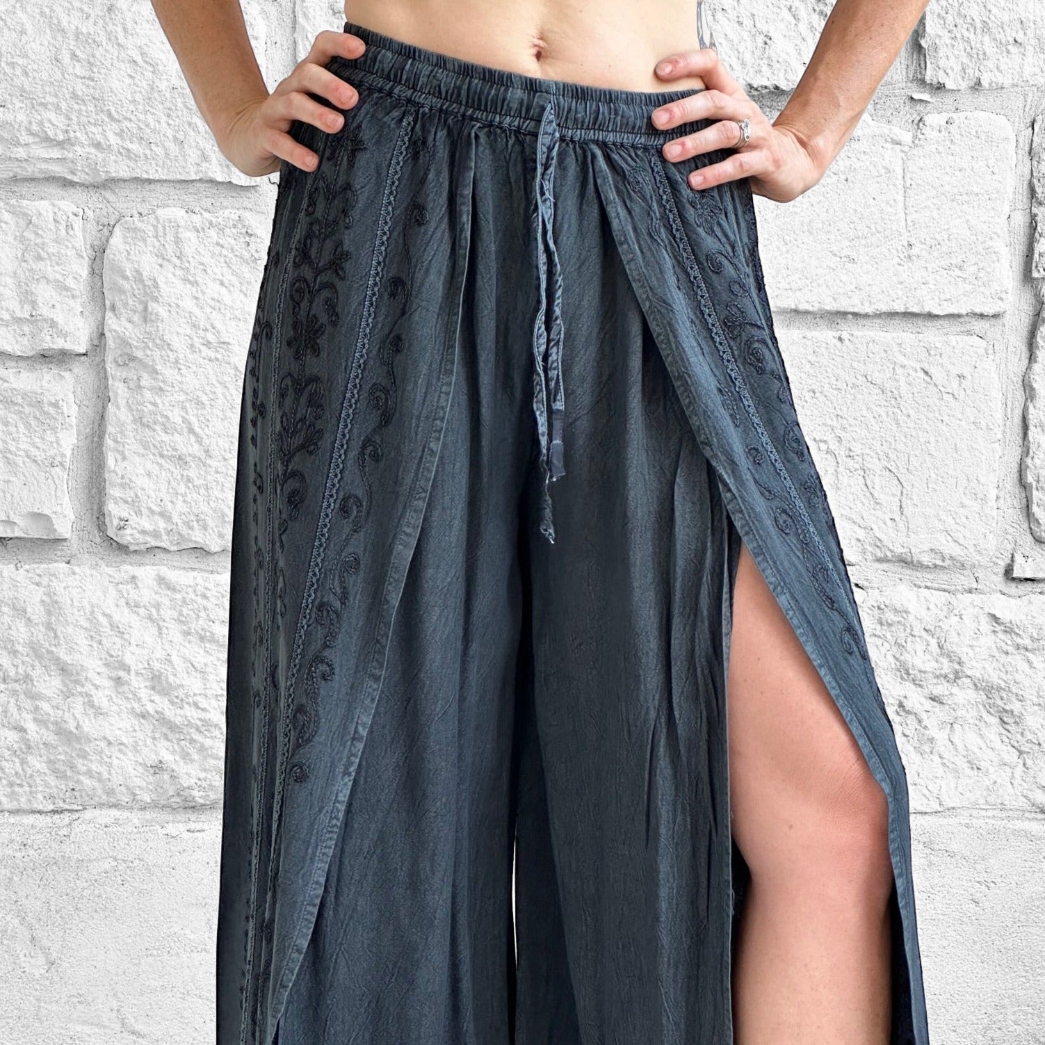 Palazzo Pants - Grey