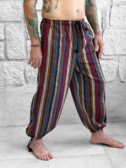 Baggy Pants - Multicolored Earth