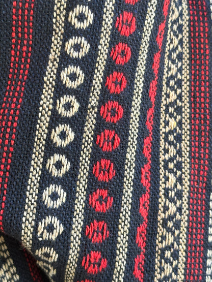 Monk Bag - Tan/Black/Red