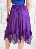 'Folly' Lace Skirt - Purple