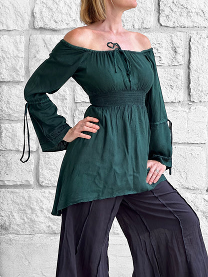 Juliet Chemise - Dark Stone Green