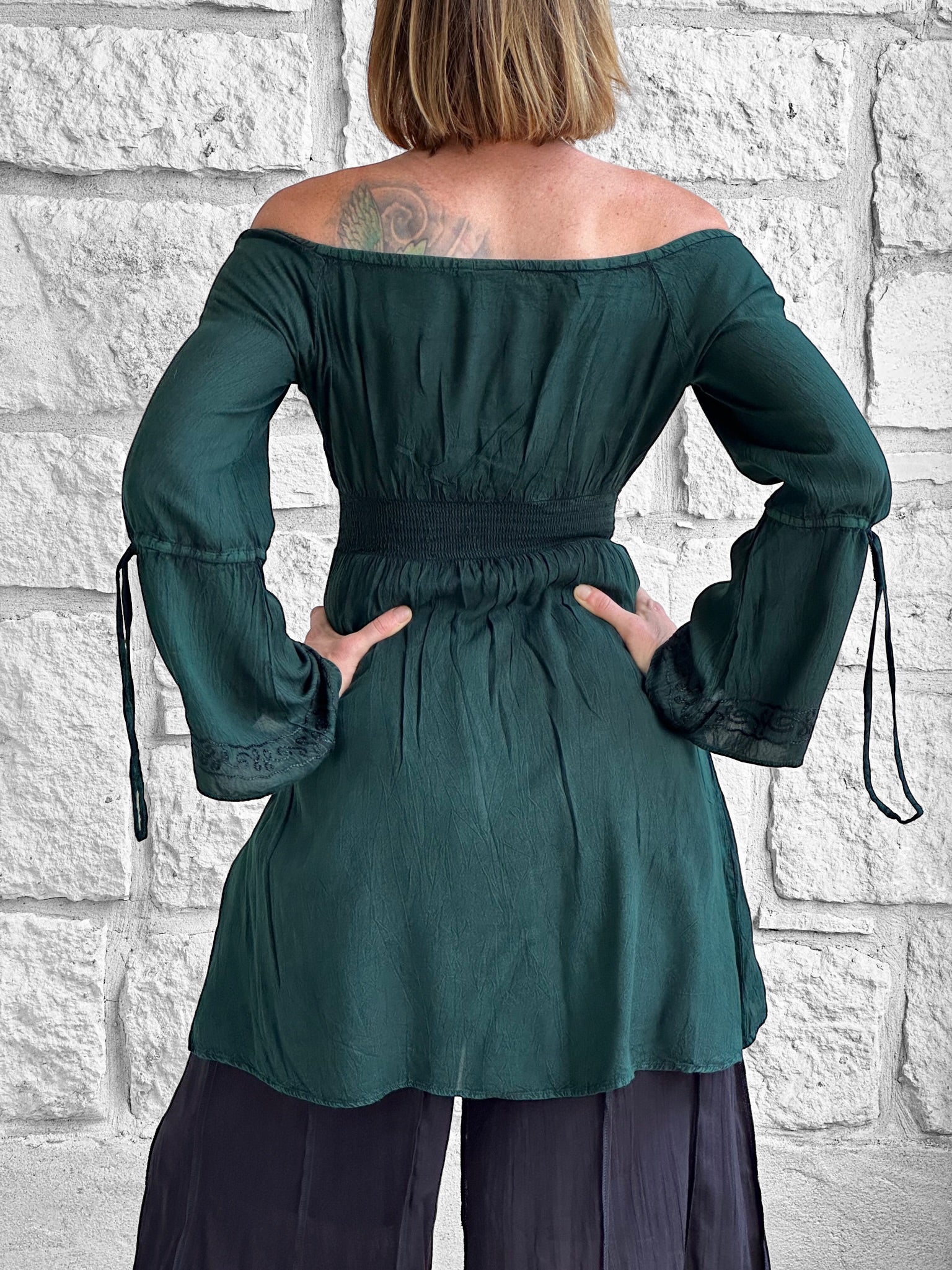 Juliet Chemise - Dark Stone Green