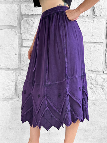 Snowflake Skirt - Stone Dark Purple