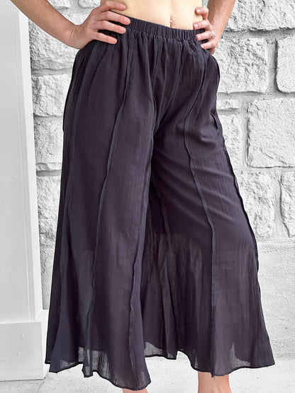 Breezy Flared Pants - Black