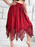 'Folly' Lace Skirt - Red