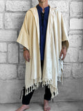 'Mantle Wrap' Medieval Shawl - Natural Cream