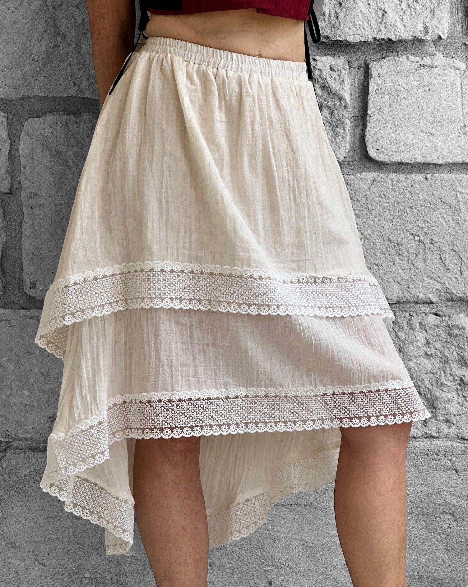 Goddess Skirt - Cream/Off White