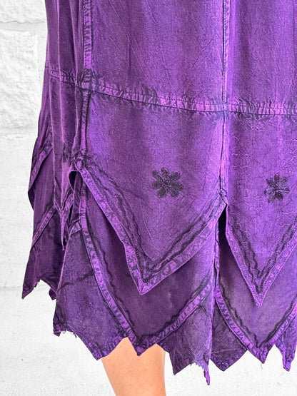 Snowflake Skirt - Stone Dark Purple