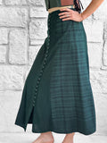 ‘Long Plaid Skirt' Renaissance Festival - Green