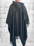 'Mantle Wrap' Medieval Shawl - Black