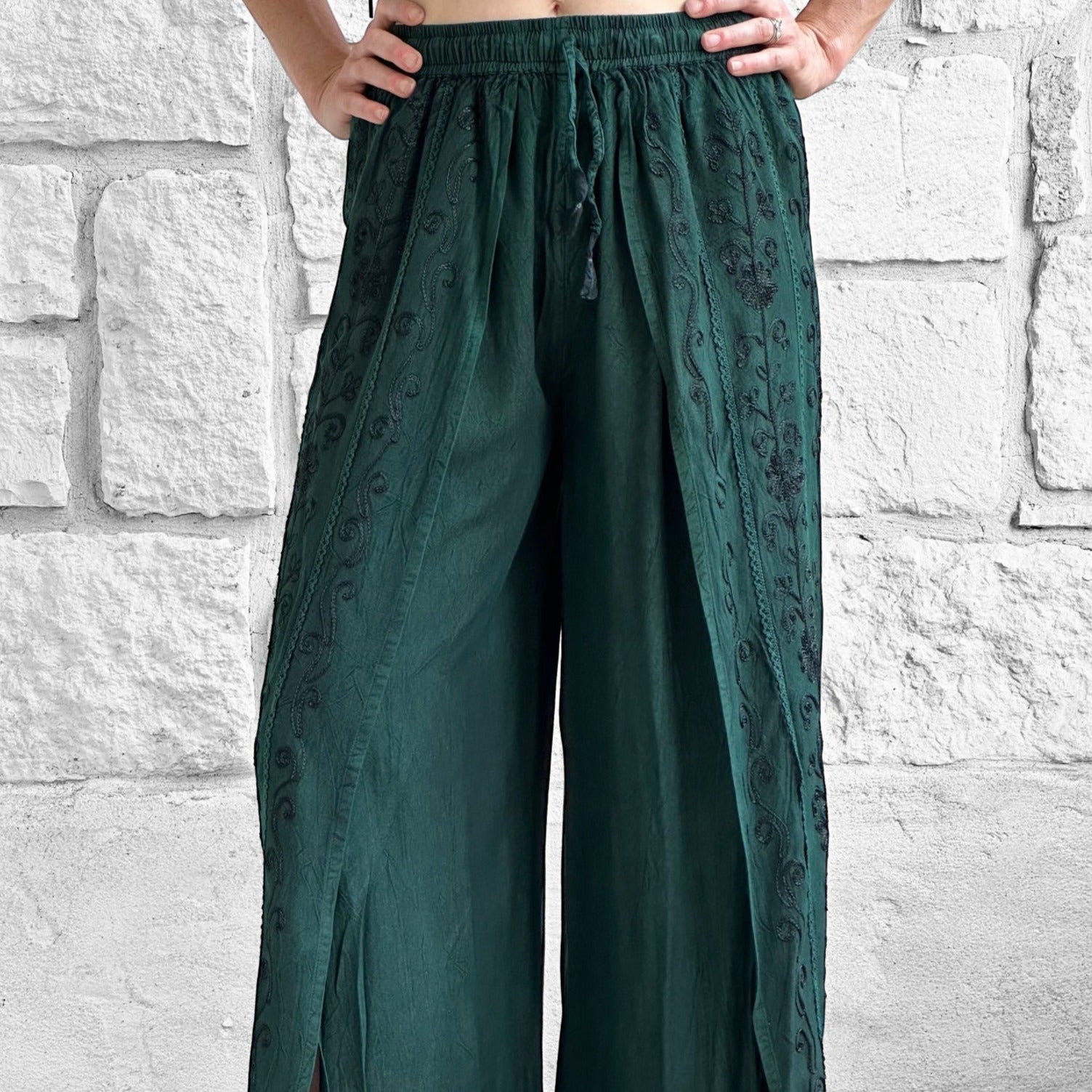 Palazzo Pants - Green