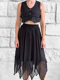'Folly' Lace Skirt - Black