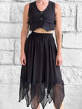 'Folly' Lace Skirt - Black