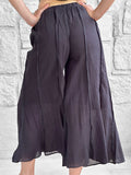 'Breezy Flared Pants' - Black