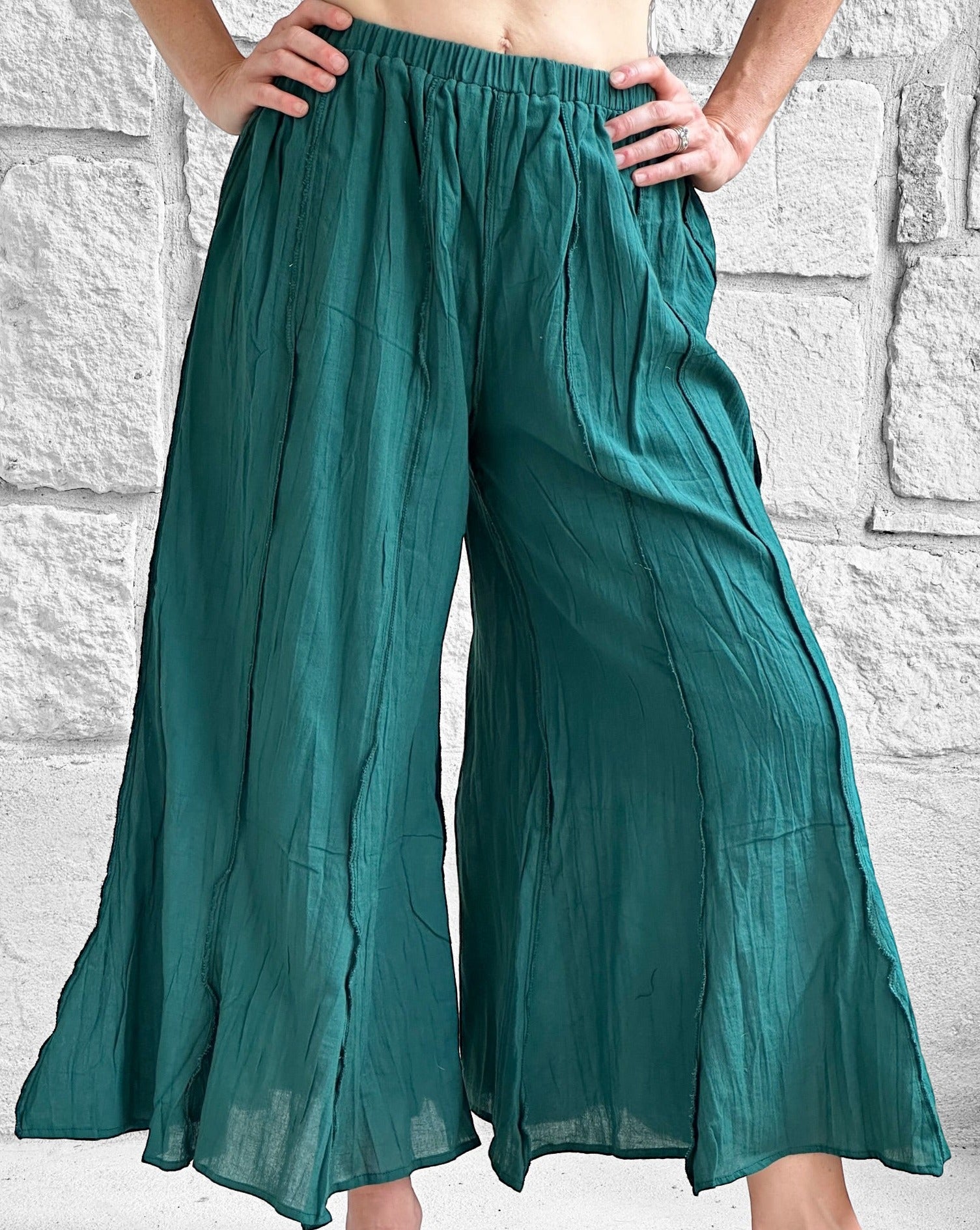 Breezy Flared Pants - Green