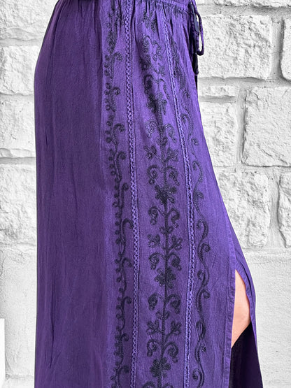 'Palazzo Pants' Indian Rayon - Purple
