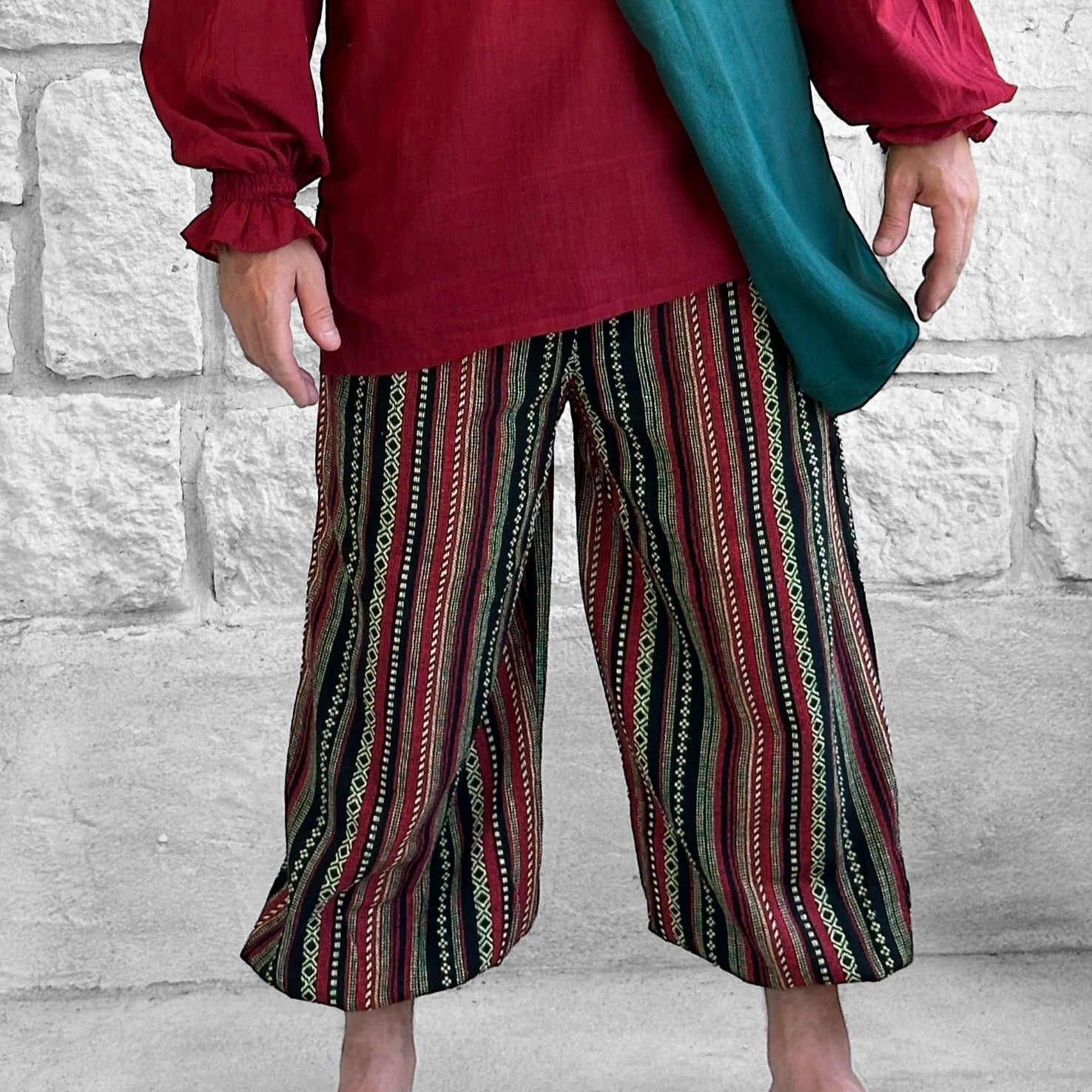Baggy Pants - Red/Yellow