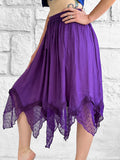 'Folly' Lace Skirt - Purple