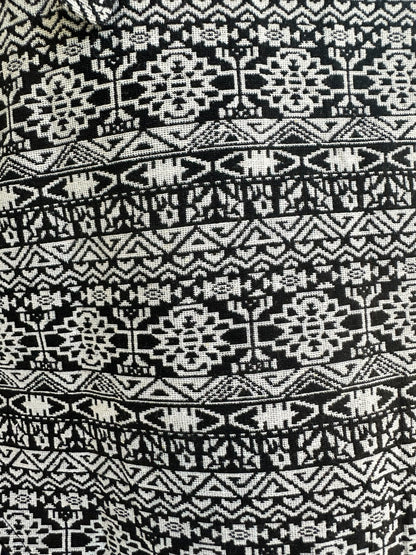 Hooded Cowl - Black/White