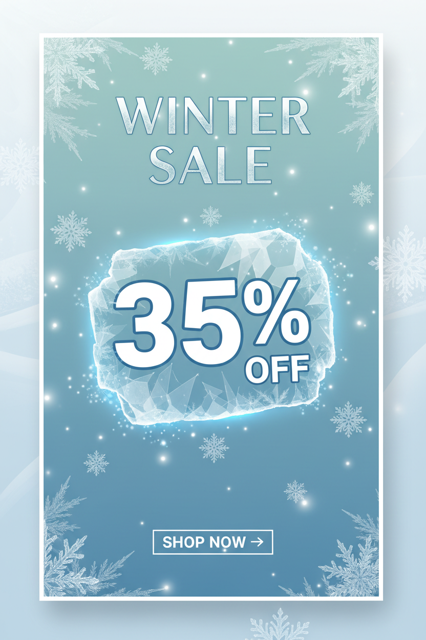 winter sale mobile image 35% off