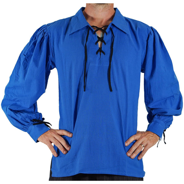 'Merchant' Renaissance Festival Shirt  - Royal Blue