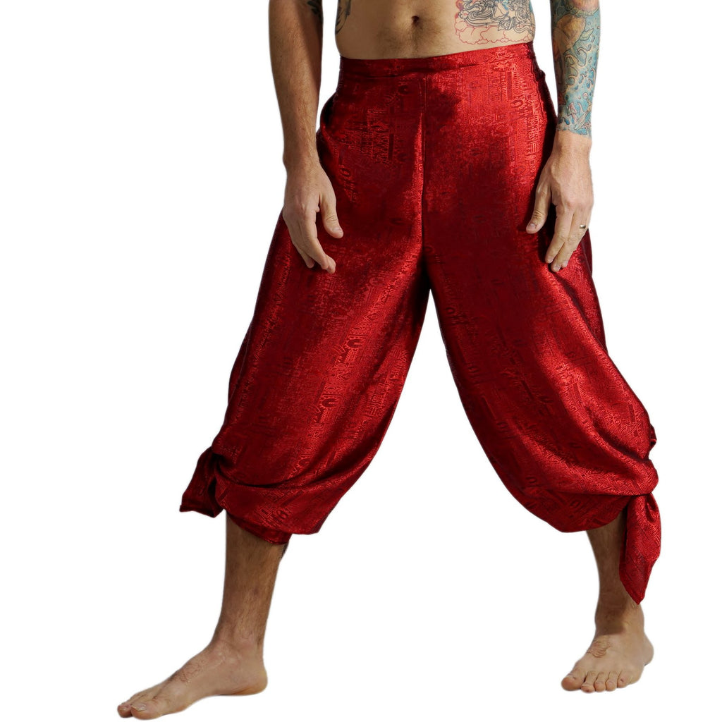 'Wrap Pants' Silk Red – Zootzu Garb