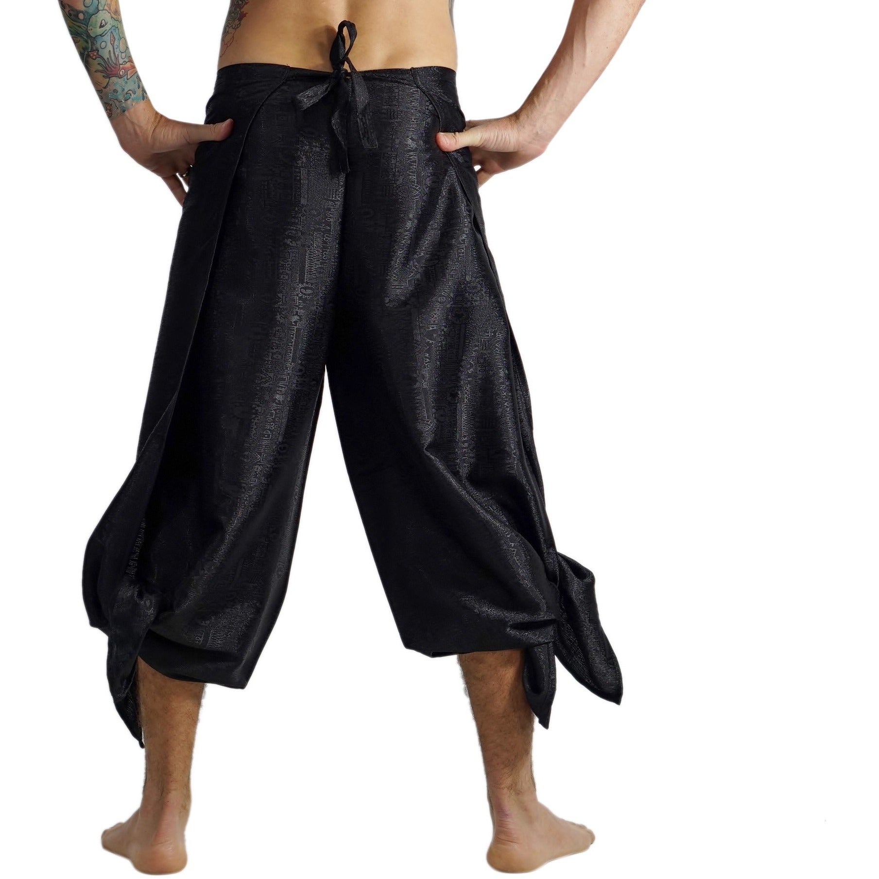 Wrap Pants Silk - Black – Zootzu Garb