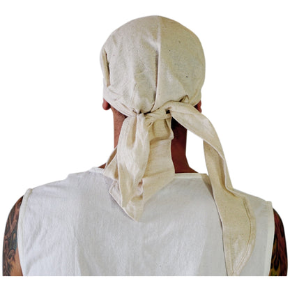 'Pirate Bandana' Medieval Hat - Natural - zootzu