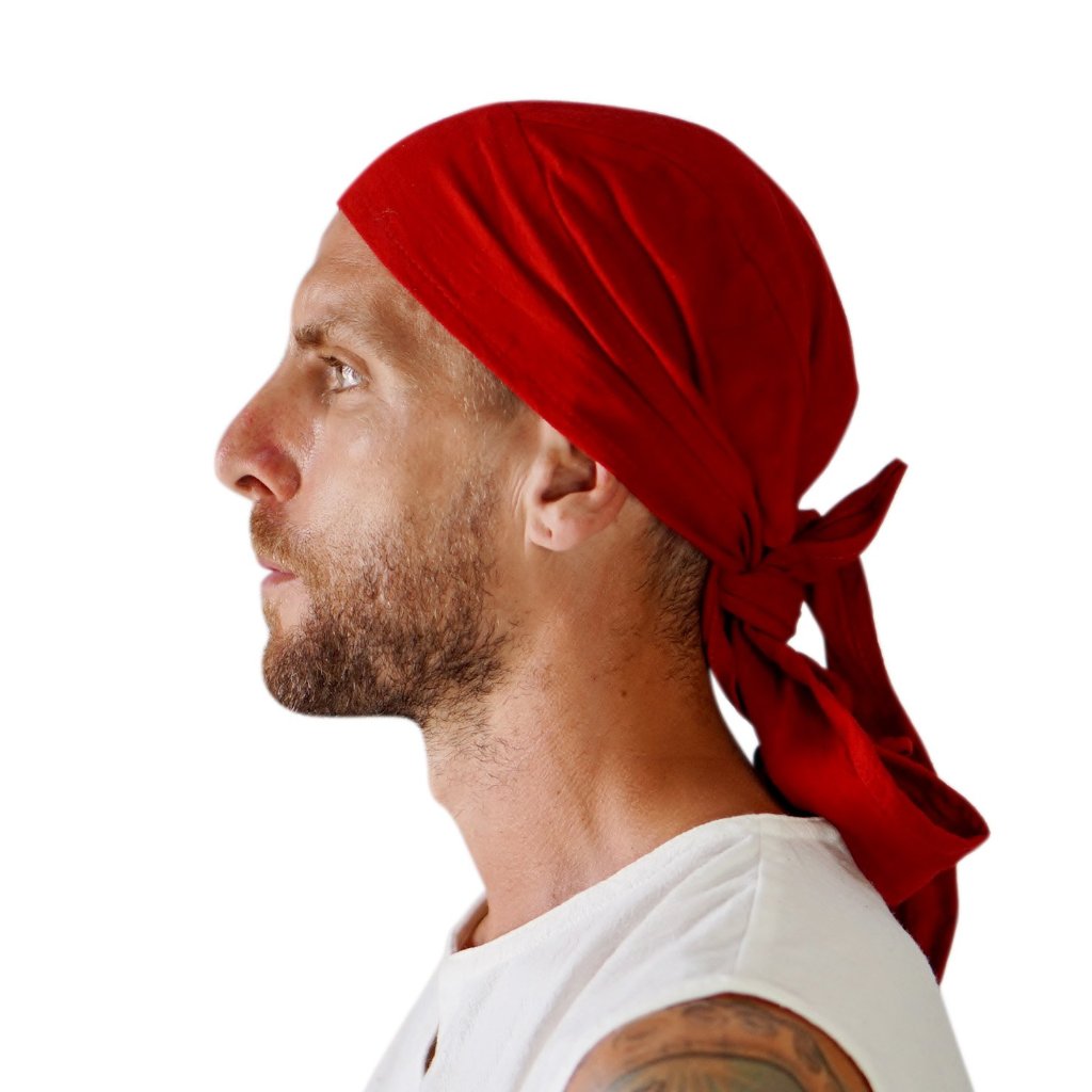 'Pirate Bandana' Medieval Hat - Red - zootzu