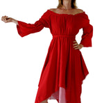 'LS Gypsy' Renaissance Festival Dress - Vivid Red - zootzu