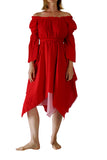 'LS Gypsy' Renaissance Festival Dress - Vivid Red - zootzu