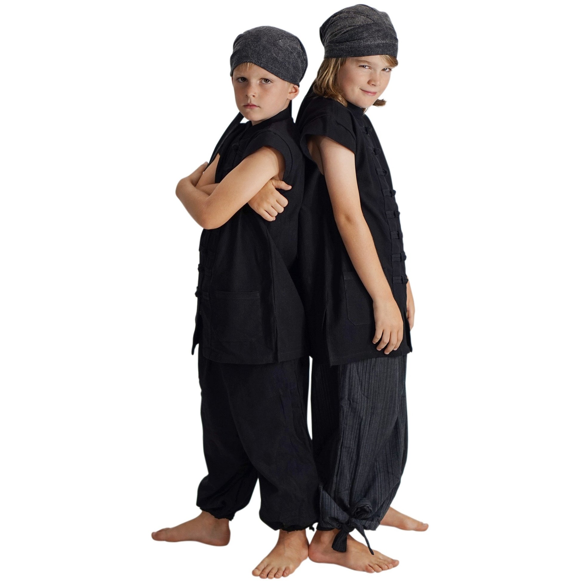 Kids Renaissance Festival Pants - Black - zootzu