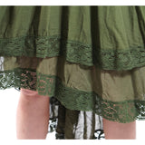 Green Lace Dress Long Sleeve - zootzu