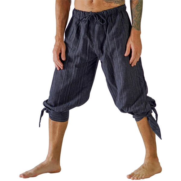 'Buccaneer' Pirate Pants - Striped Black - zootzu